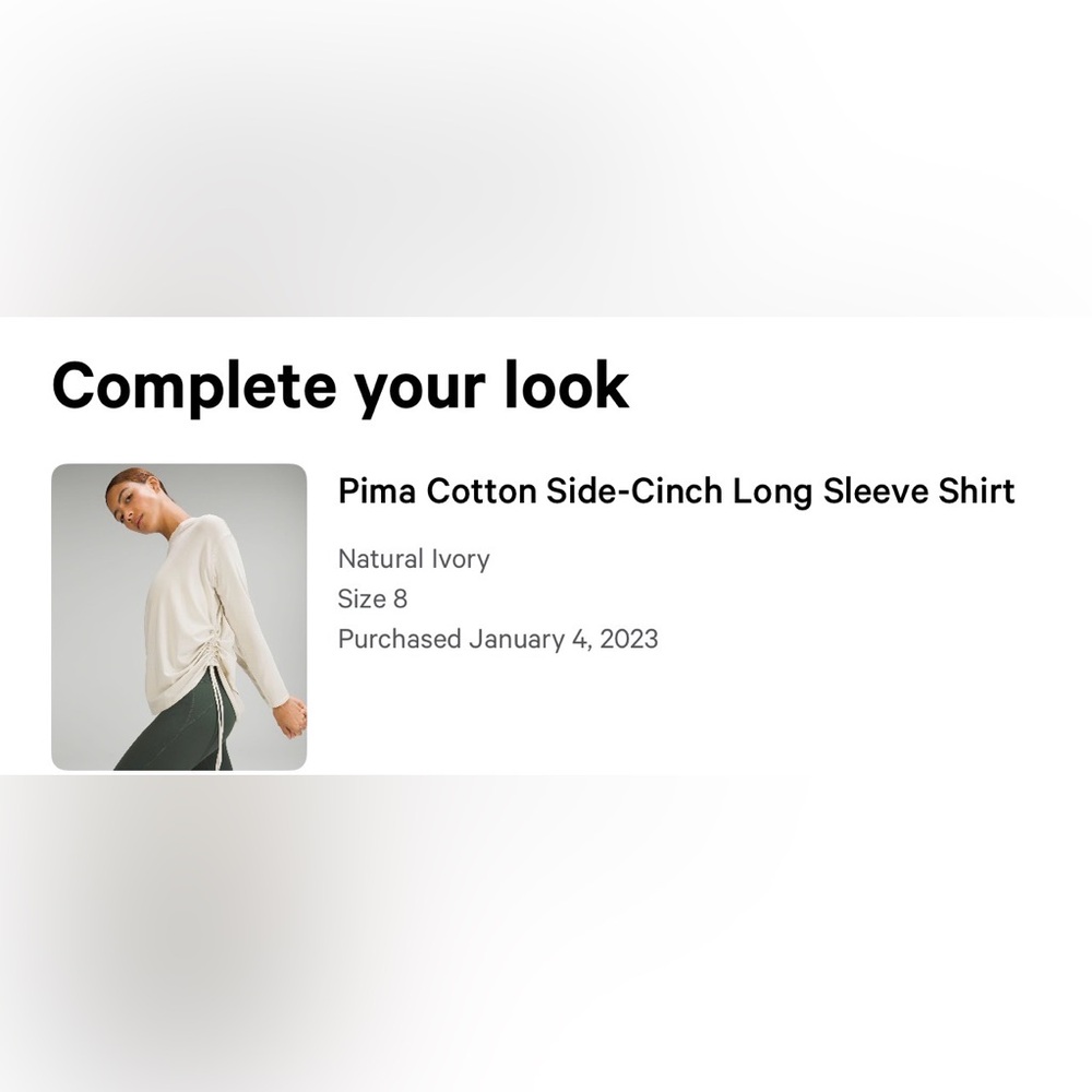 Lululemon cinch side top